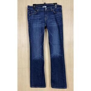 Uncharted Territory Jeans Womens 12 Blue Medium Wash Straight Leg Stretch Denim